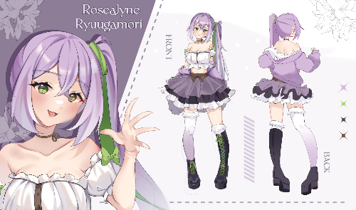 The final reference sheet that Chii delivered.